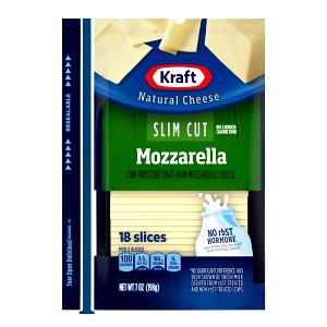 1 Slice Mozzarella Cheese, Reduced Fat