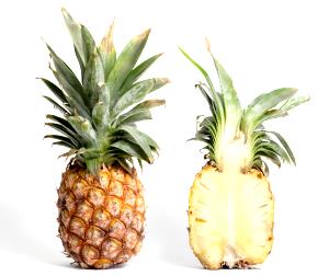 1 Slice Or Ring (3" Dia) With Liquid Pineapple (Solids and Liquids, Light Syrup Pack, Canned)
