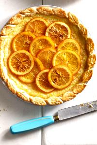 1 Slice Orange Buttermilk Chess Pie