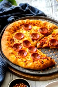 1 Slice Pan Crust Pepperoni Pizza