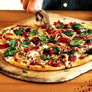 1 Slice Pan Crust Spinach Alf. Ckn. Tomato Pizza