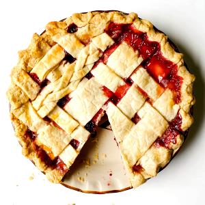 1 slice Peachberry Pie (Slice)