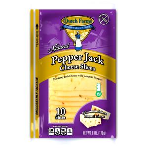 1 Slice Pepper Jack Cheese, Slice