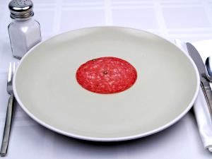 1 Slice Pork Salami, Dry Or Hard