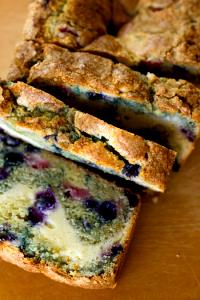 1 Slice Red, White And Blueberry Bread