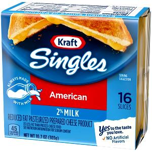 1 Slice Reduced Fat American or Cheddar Type Processed Cheese Product Cheese