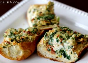 1 Slice Sundried Tomato Spinach Bread