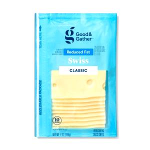 1 Slice Swiss Cheese, Reduced Fat, Pre-Sliced
