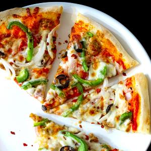 1 Slice Italian Garlic Supreme Pizza, Thin Crust