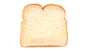 1 Slice Thin, Crust Not Eaten Toasted White Bread