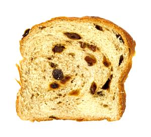 1 Slice, Thin Raisin Bread