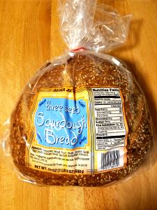 1 slice Three Seed Sourdough Bread