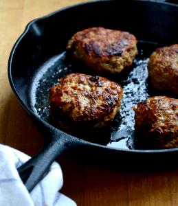 1 Slice Turkey Patty, Fried