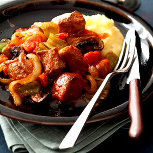 1 Slice Turkey With Sauce Chicken or Turkey Cacciatore
