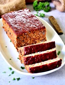 1 Slice Vegetarian Meatloaf or Patties