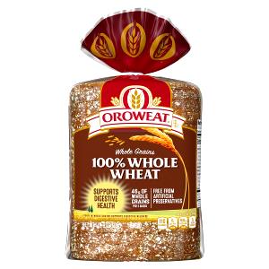 1 Slice Whole Grain Bread, 100% Whole Wheat