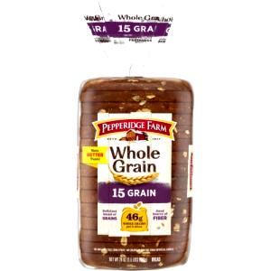 1 Slice Whole Grain Bread, Fifteen (15) Grain