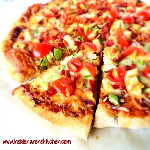 1 Slice Whole Wheat Crust BBQ Chicken & Bacon Pizza