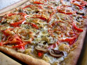 1 Slice Whole Wheat Crust Garden Fresh Pizza