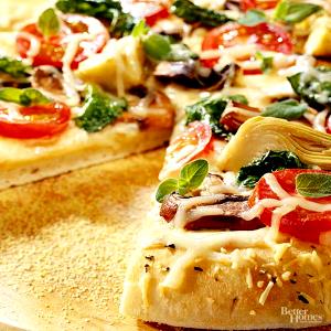 1 Slice Whole Wheat Crust Spinach Alf. Ckn. Tomato Pizza