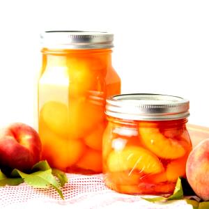 1 Slice With Liquid Peach (Cooked or Canned)