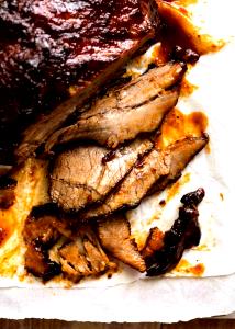 1 Slice With Sauce Meat with Barbecue Sauce