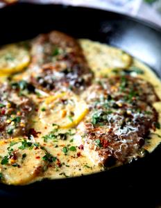 1 Slice With Sauce Veal Scallopini
