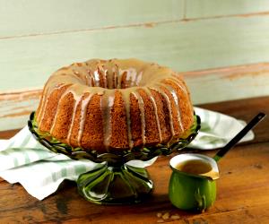 1 Slices Irish Coffee Cake With Whiskey Caramel Sauce