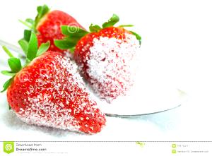 1 Small (1" Dia) Strawberries with Sugar