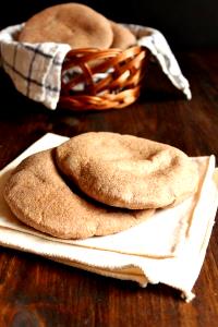 1 Small (4" Dia) Toasted Wheat or Cracked Wheat Pita Bread