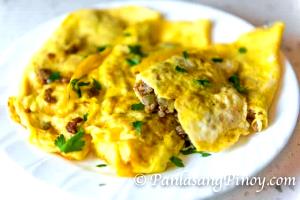 1 Small Egg Omelet or Scrambled Egg with Beef