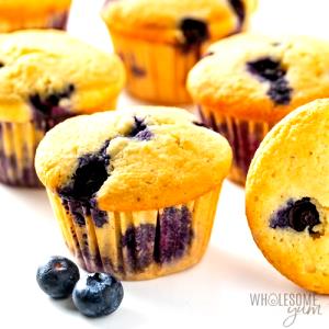 1 Small Keto Blueberry Muffins