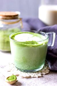1 Small Matcha Latte, Soy Milk