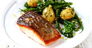 1 small portion Salmon with Pesto