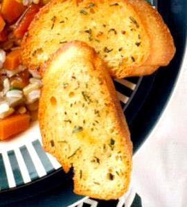 1 Small Slice Toasted French or Vienna Bread