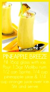 1 smoothie (16 oz) Pineapple Punch (16 oz)