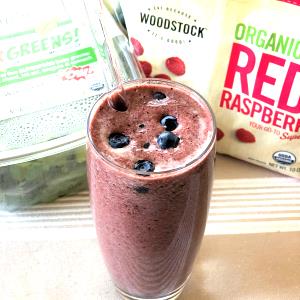 1 smoothie (16 oz) Razzleberry Smoothie