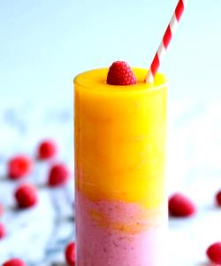 1 smoothie (20 oz) Raspberry Sunrise Smoothie (20 oz)