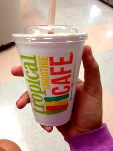 1 smoothie (22 oz) Chocolate Chimp (Small)