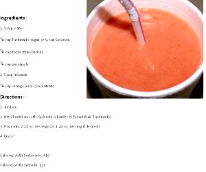 1 smoothie (24 oz) Blimey Limey with Turbinado Smoothie