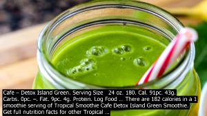 1 smoothie (24 oz) Detox Island Green Smoothie