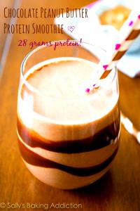 1 smoothie (28 oz) PB & Banana Protein Smoothie (Large)