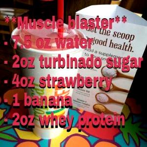 1 smoothie Muscle Blaster Smoothie