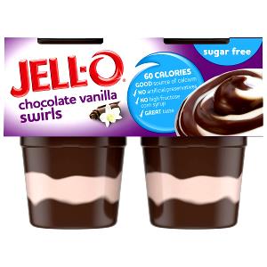 1 snack (103 g) Sugar Free Chocolate Vanilla Swirls Pudding