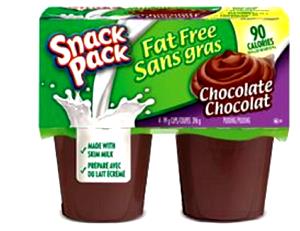 1 snack (113 g) Fat Free Chocolate Pudding 100 Calorie Pack