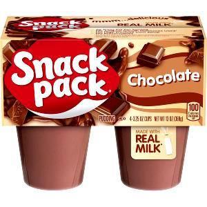 1 Snack Size (4 Oz) Fat Free Chocolate Pudding (Canned)