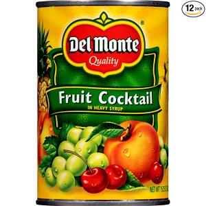 1 Snack Size (4 Oz) Fruit Cocktail (Cooked or Canned)