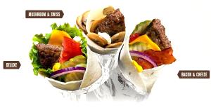 1 snack wrap Angus Deluxe Snack Wrap (No Tortilla)