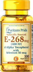 1 Softgel E-400 W/Selenium