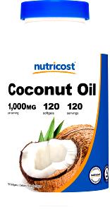 1 softgel Extra Virgin Coconut Oil Softgels